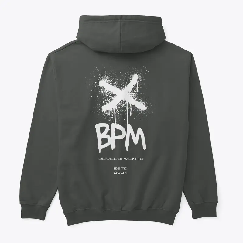 BPM X Edition White Logo Hoodie